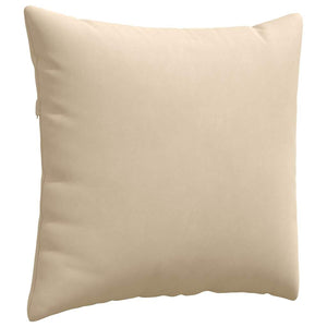 Cuscini da Divano 2 pz-Set di 2 Cuscini per Sofa Crema 45 x 45 cm Tessuto 139522