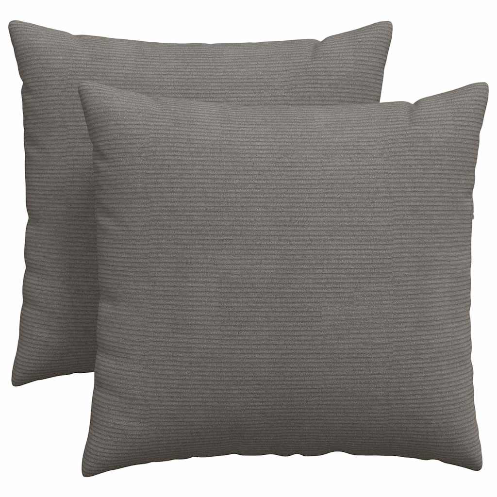 Cuscini da Divano 2 pz-Set di 2 Cuscini per Sofa Grigio chiaro 45 x 45 cm 751415