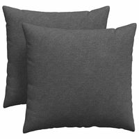 Cuscini da Divano 2 pz-Set di 2 Cuscini per Sofa Grigio scuro 45 x 45 cm 778098