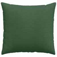 Cuscini da Divano 2 pcs Verde Scuro 45 x 45 cm Tessuto in Cords 42013951