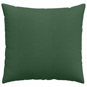 Cuscini da Divano 2 pcs Verde Scuro 45 x 45 cm Tessuto in Cords 42013951