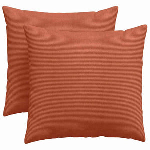 Cuscini da Divano 2 pz-Set di 2 Cuscini per Sofa Rosso Arancio 45 x 45 cm