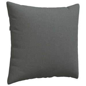 Cuscini da Divano 2 pz-Set di 2 Cuscini per Sofa Grigio scuro 50 x 50 cm Tessuto 369272