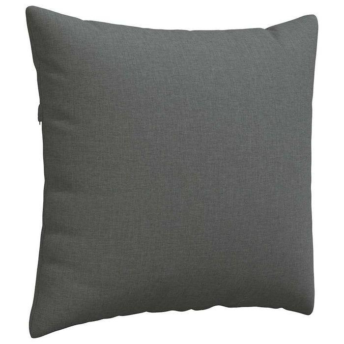Cuscini da Divano 2 pz-Set di 2 Cuscini per Sofa Grigio scuro 50 x 50 cm Tessuto 369272