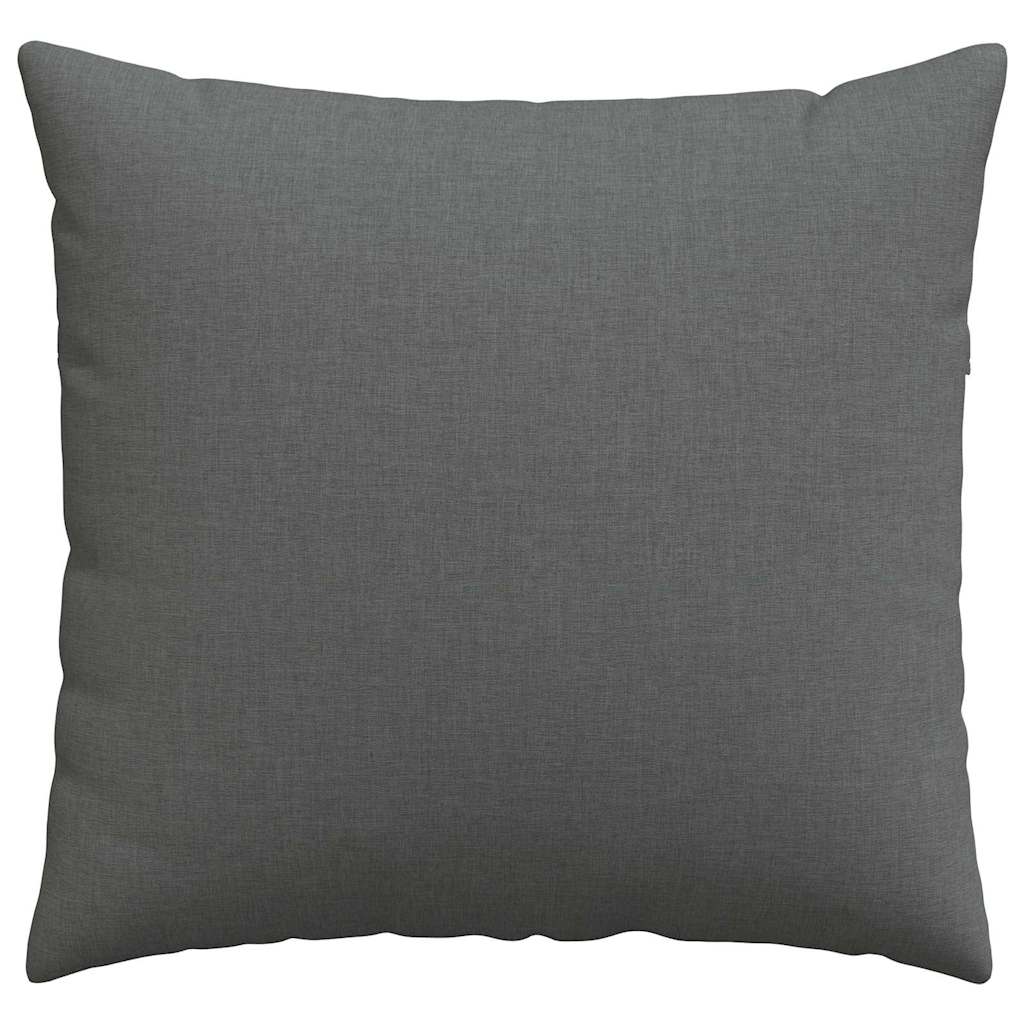 Cuscini da Divano 2 pz-Set di 2 Cuscini per Sofa Grigio scuro 50 x 50 cm Tessuto 369272