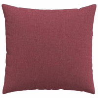 Cuscini da Divano 2 pz-Set di 2 Cuscini per Sofa Rosso Vino 50 x 50 cm Tessuto