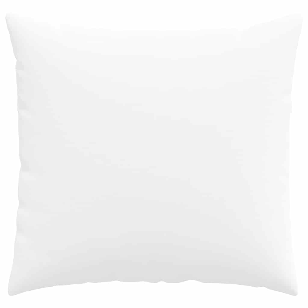 Cuscini da Divano 2 pz-Set di 2 Cuscini per Sofa Bianco 50 x 50 cm Tessuto