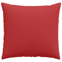 Cuscini da Divano 2 pz-Set di 2 Cuscini per Sofa Rosso 50 x 50 cm Tessuto