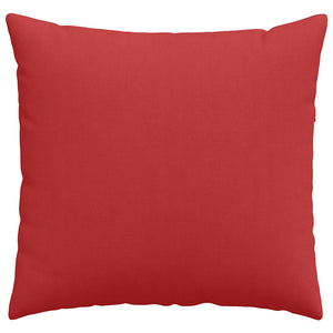 Cuscini da Divano 2 pz-Set di 2 Cuscini per Sofa Rosso 50 x 50 cm Tessuto