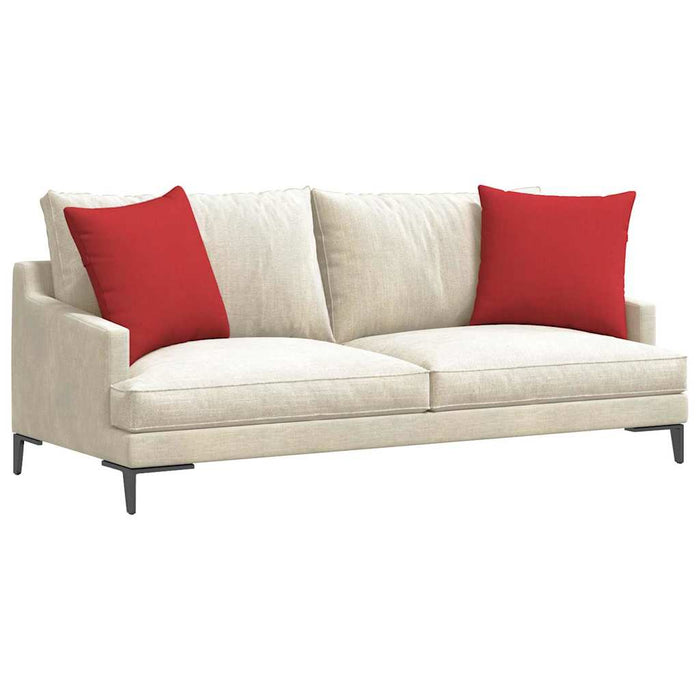 Cuscini da Divano 2 pz-Set di 2 Cuscini per Sofa Rosso 50 x 50 cm Tessuto