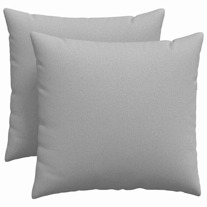 Cuscini da Divano 2 pz-Set di 2 Cuscini per Sofa Grigio Nuvola 50 x 50 cm Tessuto