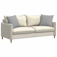 Cuscini da Divano 2 pz-Set di 2 Cuscini per Sofa Grigio Nuvola 50 x 50 cm Tessuto