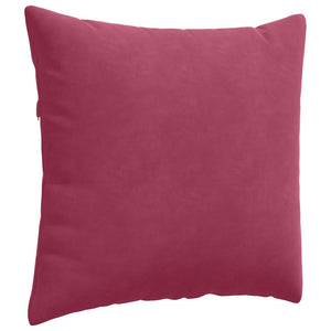 Cuscini da Divano 2 pz-Set di 2 Cuscini per Sofa Rosso Vino 50 x 50 cm Tessuto in Cords