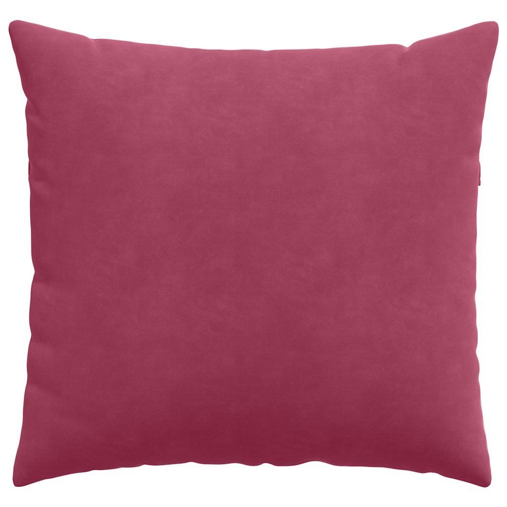 Cuscini da Divano 2 pz-Set di 2 Cuscini per Sofa Rosso Vino 50 x 50 cm Tessuto in Cords