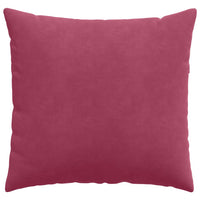 Cuscini da Divano 2 pz-Set di 2 Cuscini per Sofa Rosso Vino 50 x 50 cm Tessuto in Cords