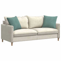 Cuscini da Divano 2 pz-Set di 2 Cuscini per Sofa Verde Mare 50 x 50 cm Tessuto in Cords