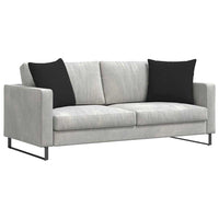 Cuscini da Divano 2 pz-Set di 2 Cuscini per Sofa Nero 50 x 50 cm Tessuto 458331