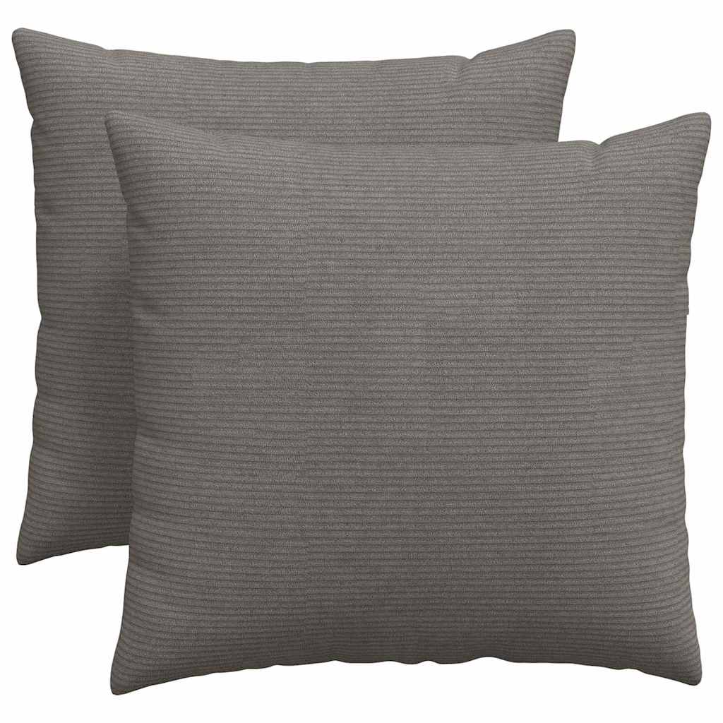 Cuscini da Divano 2 pz-Set di 2 Cuscini per Sofa Grigio chiaro 50 x 50 cm 259530