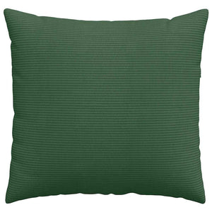 Cuscini da Divano 2 pcs Verde Scuro 50 x 50 cm Tessuto in Cords 42013994