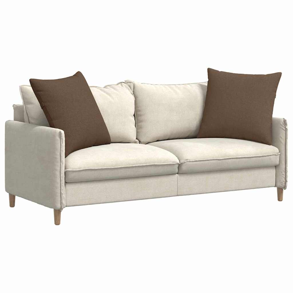 Cuscini da Divano 2 pz-Set di 2 Cuscini per Sofa Marrone 60 x 60 cm Tessuto