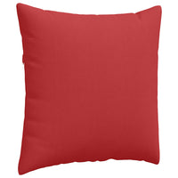 Cuscini da Divano 2 pz-Set di 2 Cuscini per Sofa Rosso 60 x 60 cm Tessuto