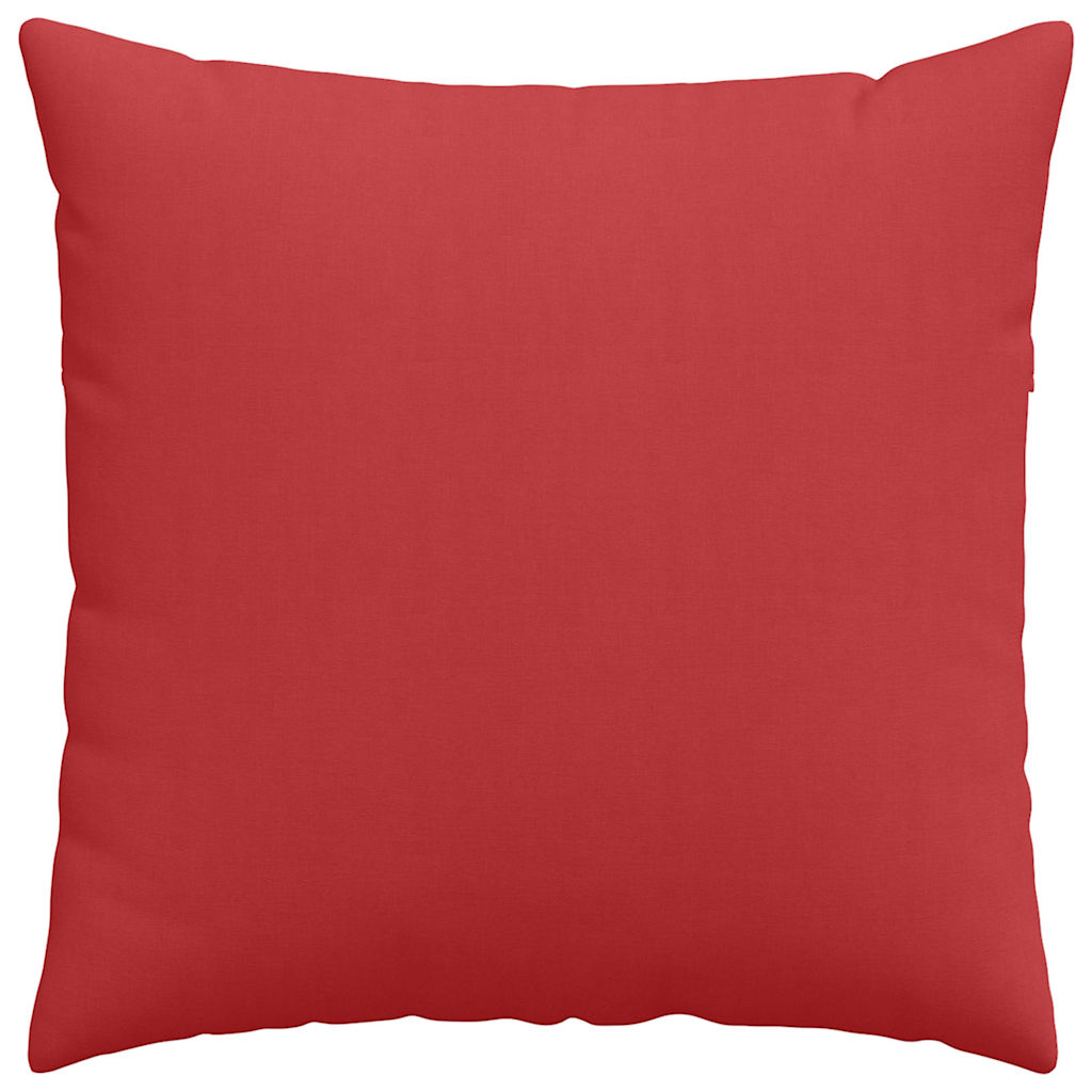 Cuscini da Divano 2 pz-Set di 2 Cuscini per Sofa Rosso 60 x 60 cm Tessuto