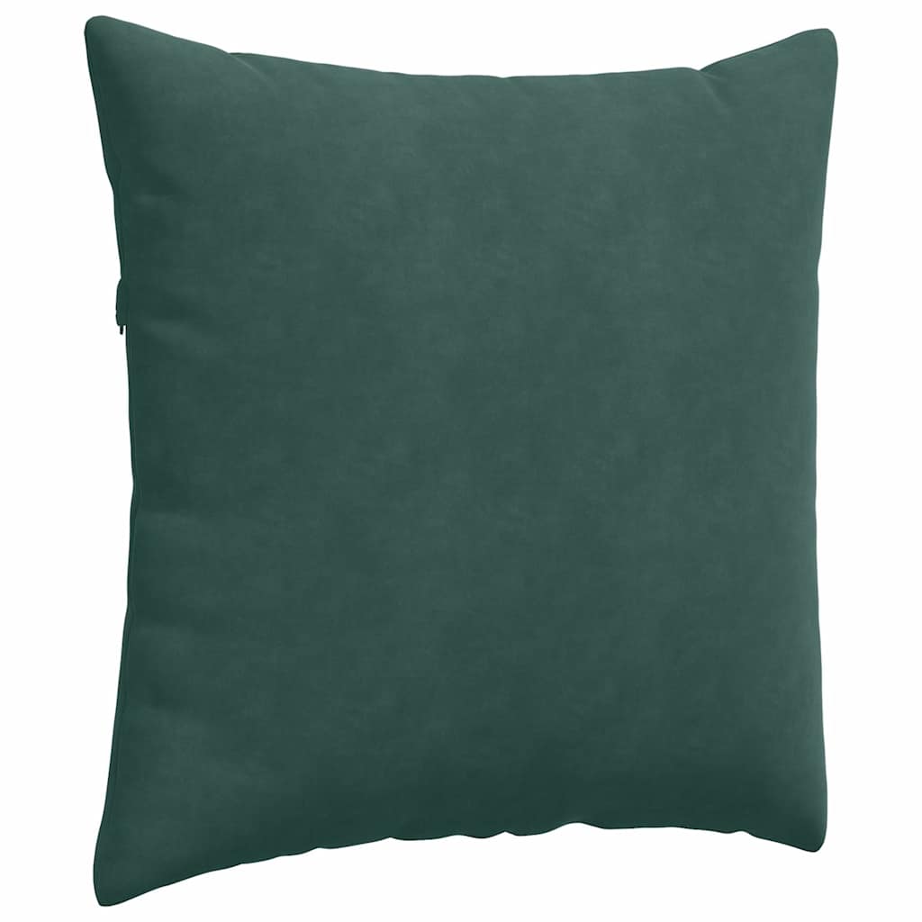 Cuscini da Divano 2 pcs Verde Scuro 60 x 60 cm Tessuto in Cords 42014016