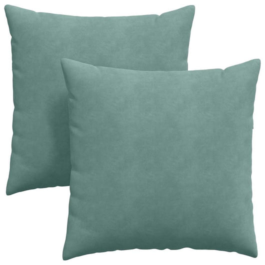 Cuscini da Divano 2 pcs Verde Mare 60 x 60 cm Tessuto in Cords 42014024