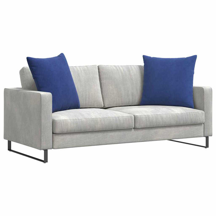 Cuscini da Divano 2 pz-Set di 2 Cuscini per Sofa Blu Polizia 60 x 60 cm Tessuto in Cords