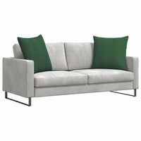 Cuscini da Divano 2 pz-Set di 2 Cuscini per Sofa Verde Scuro 60 x 60 cm Tessuto in Cords 788583