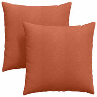 Cuscini da Divano 2 pz-Set di 2 Cuscini per Sofa Rosso Arancio 60 x 60 cm