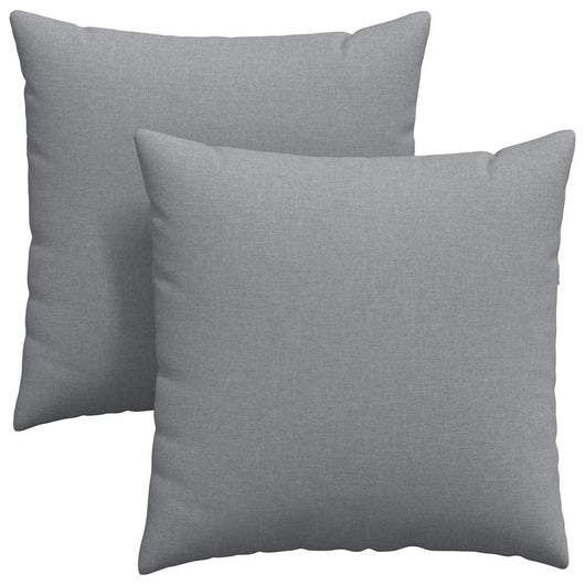 Cuscini da Divano 2 pz-Set di 2 Cuscini per Sofa Grigio chiaro 80 x 80 cm Tessuto 330140