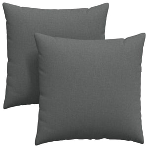 Cuscini da Divano 2 pz-Set di 2 Cuscini per Sofa Grigio scuro 80 x 80 cm Tessuto 690853