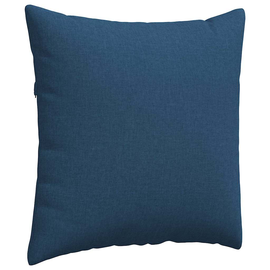 Cuscini da Divano 2 pz-Set di 2 Cuscini per Sofa Blu 80 x 80 cm Tessuto
