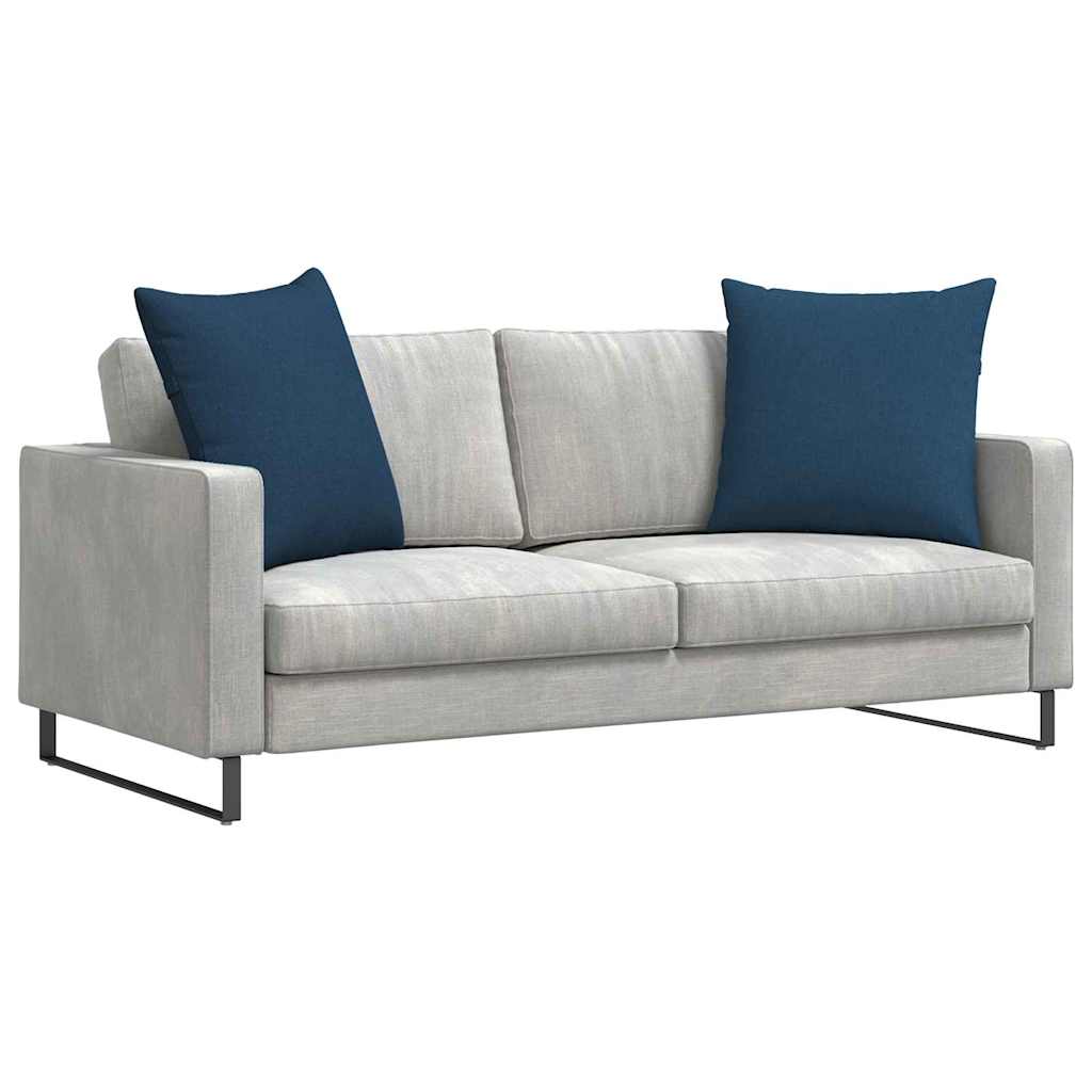 Cuscini da Divano 2 pz-Set di 2 Cuscini per Sofa Blu 80 x 80 cm Tessuto