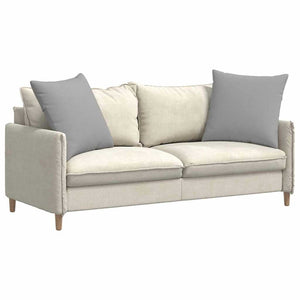 Cuscini da Divano 2 pz-Set di 2 Cuscini per Sofa Grigio Nuvola 80 x 80 cm Tessuto