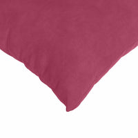 Cuscini da Divano 2 pz-Set di 2 Cuscini per Sofa Rosso Vino 80 x 80 cm Tessuto in Cords