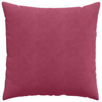 Cuscini da Divano 2 pz-Set di 2 Cuscini per Sofa Rosso Vino 80 x 80 cm Tessuto in Cords