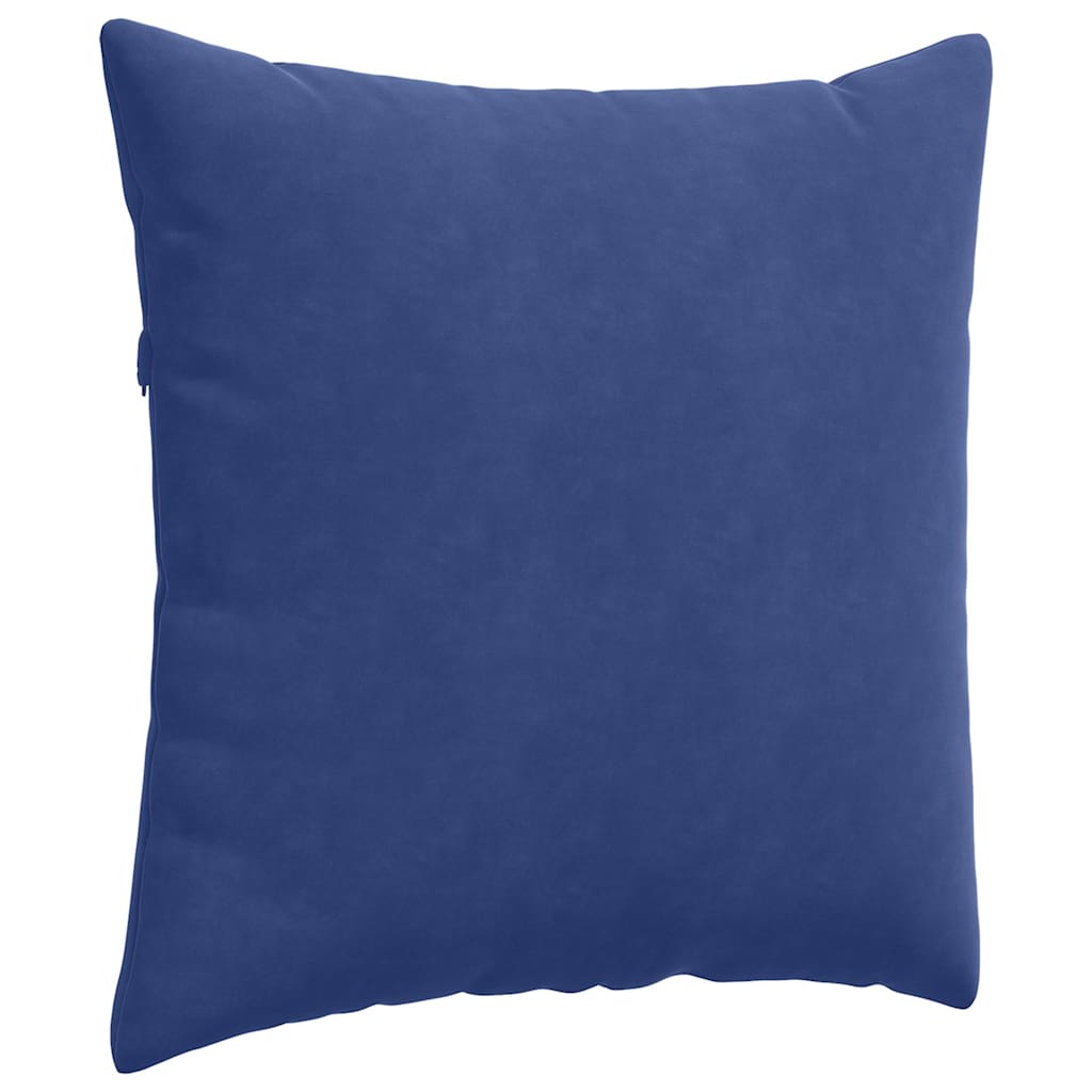 Cuscini da Divano 2 pz-Set di 2 Cuscini per Sofa Blu Polizia 80 x 80 cm Tessuto in Cords