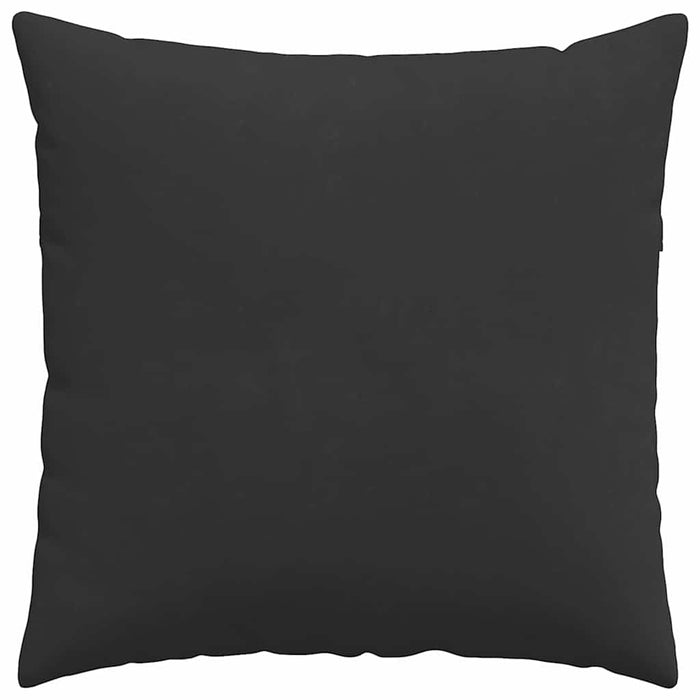 Cuscini da Divano 2 pz-Set di 2 Cuscini per Sofa Nero 80 x 80 cm Tessuto 364745