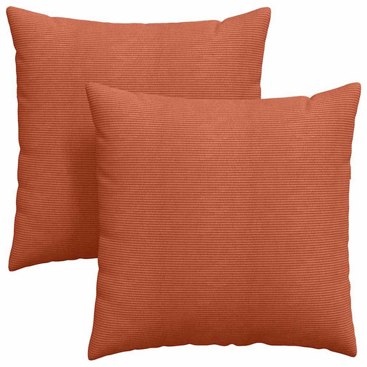 Cuscini da Divano 2 pz-Set di 2 Cuscini per Sofa Rosso Arancio 80 x 80 cm