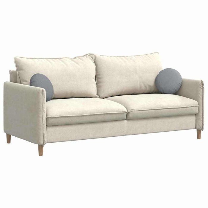 Cuscini per Seduta 2 pcs Grigio chiaro Ø30 x 13 cm Tessuto 42014083