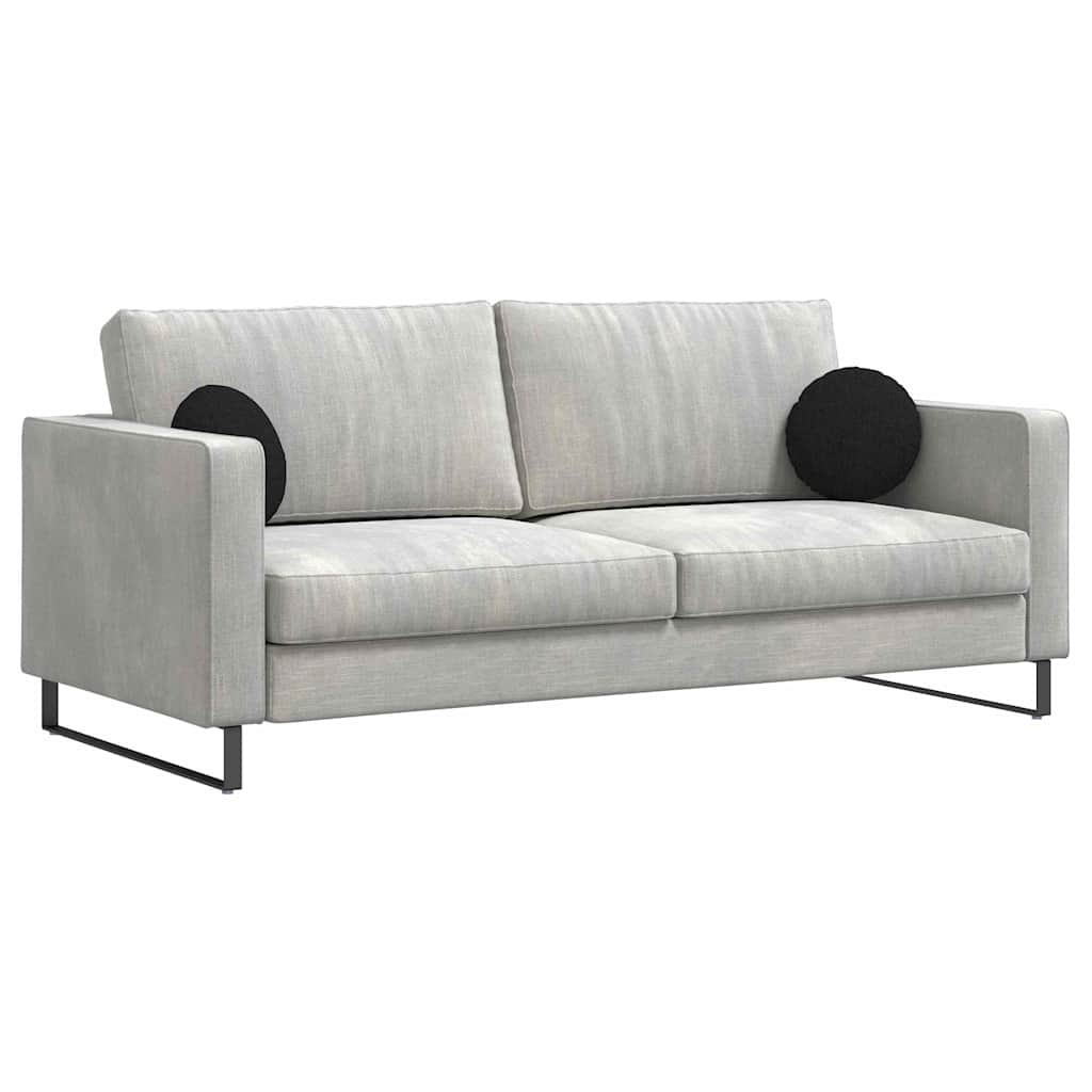 Cuscini per Seduta 2 pcs Nero Ø30 x 13 cm Tessuto 42014085