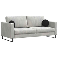 Cuscini per Seduta 2 pcs Nero Ø30 x 13 cm Tessuto 42014085