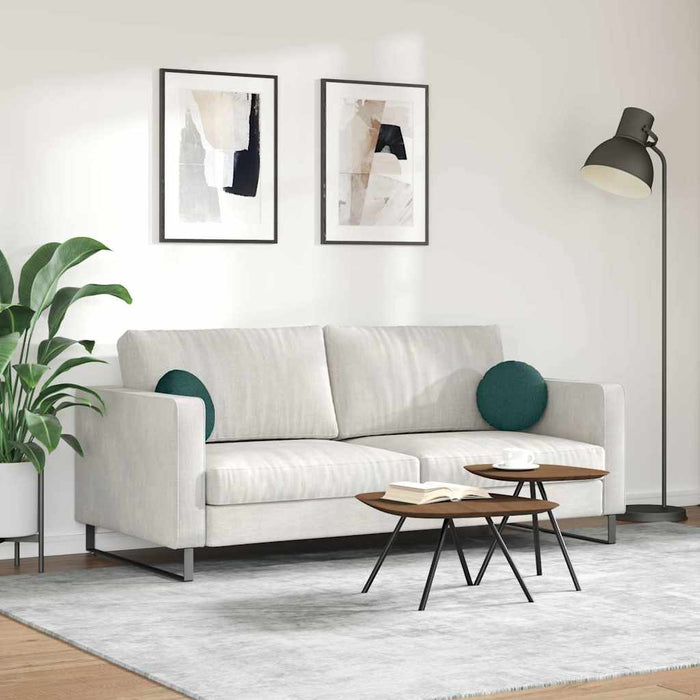 Cuscini per Seduta 2 pcs Verde Scuro Ø30 x 13 cm Tessuto 42014088