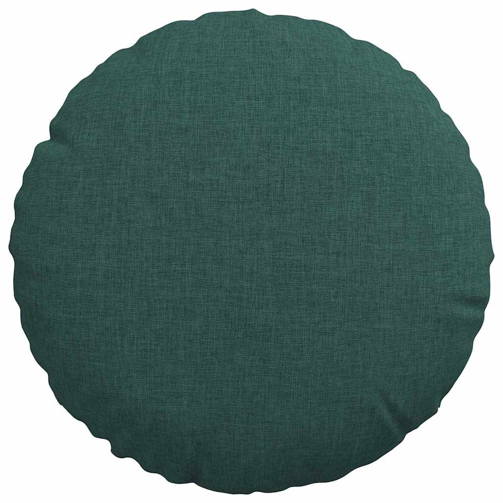 Cuscini per Seduta 2 pcs Verde Scuro Ø30 x 13 cm Tessuto 42014088
