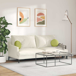 Cuscini per Seduta 2 pcs Verde chiaro Ø30 x 13 cm Tessuto 42014093