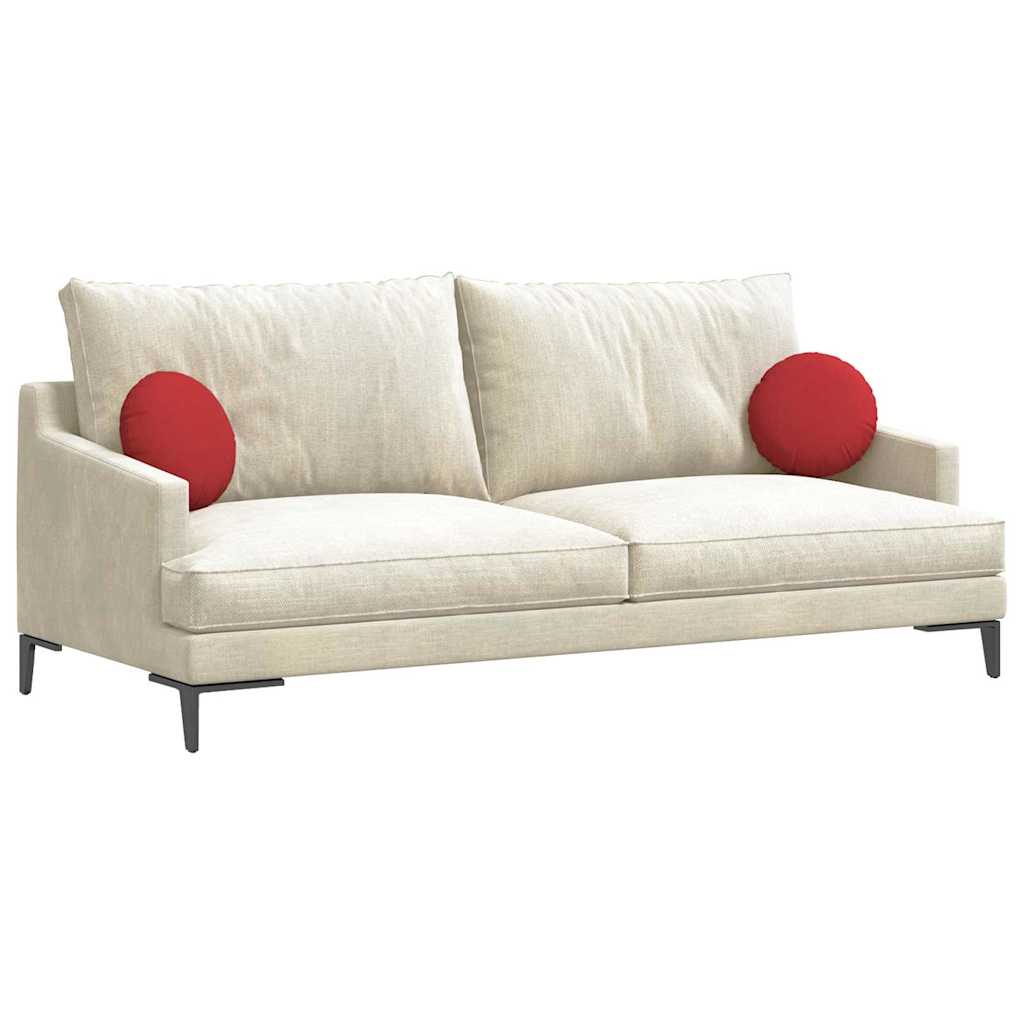 Cuscini per Seduta 2 pcs Rosso Ø30 x 13 cm Tessuto 42014095