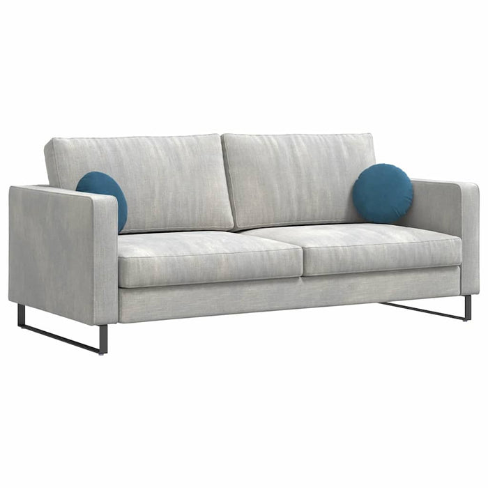 Cuscini per Seduta 2 pcs Blu Ø 40 x 13 cm Velluto 42014099