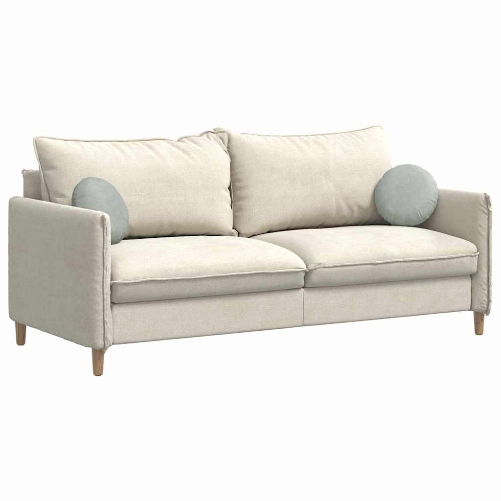 Cuscini per Seduta 2 pcs Grigio chiaro Ø 40 x 13 cm Velluto 42014100